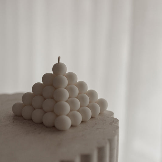 Bubble Pyramid Candle