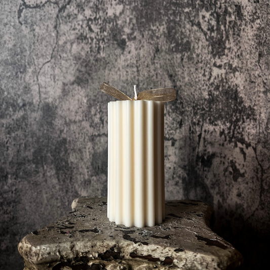 Fluted Pillar Candle